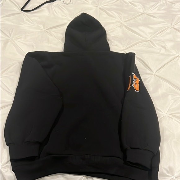 Boohoo Black MAN Hoodie with White Details size S - Picture 8 of 8